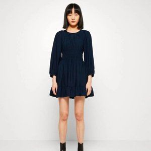 NWT | Madewell | Sofia open-back mini dress | Indigo Blue | Large